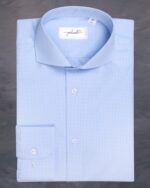 Camasa Business Bleu pentru barbati din colectia de camasi din bumbac Pileati de la Gentlemen's Boutique