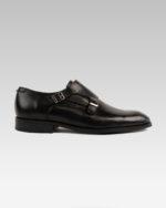 Pantofi-Barbati-Double-Monk-Piele-Neagra-