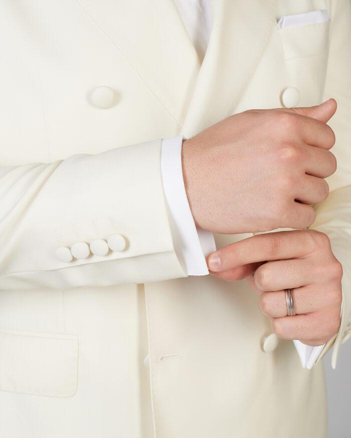 Butoniera-Costum-Double-Breasted-Sacou-Ivory-Barbati-
