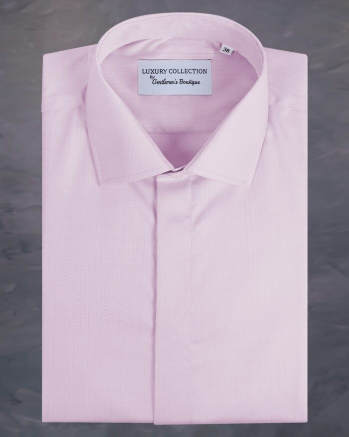 Camasa Roz cu mansete simple pentru barbati din colectia de camasi casual pentru barbati