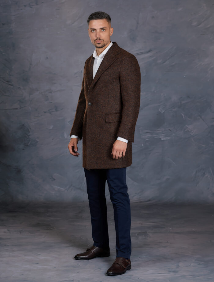 Palton pentru barbati din lana si mohair din colectia de paltoane barbatesti de la Gentlemen's Boutique