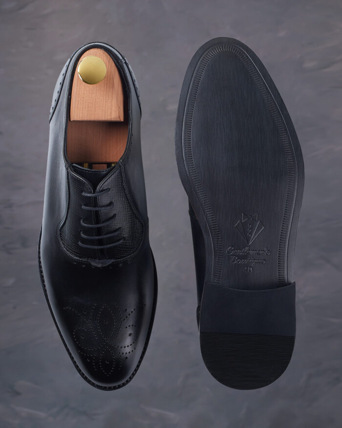 Pantofi din piele cu talpa de tunit model Brogue