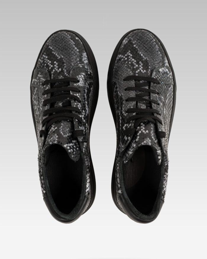 Sneakers-Barbati-Print-Sarpe-Gri-
