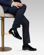 Pantaloni-Ceremonie-Zignone-Costum-Albastru-Metalizat-