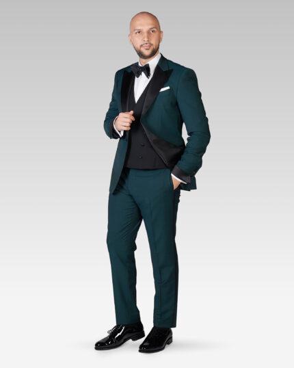Costum-De-Ceremonie-Pentru-Barbati-Verde-Smarald-Costum-Verde-De-Mire-Costum-Mire-Cluj-