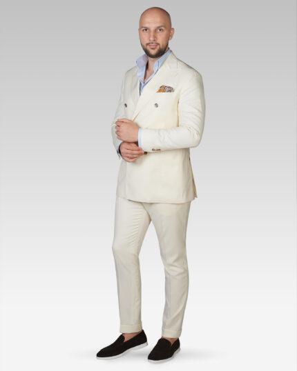 Costum-Double-Breasted-Barbati-Off-White-Costum-Casual-Stofa-Vitale-Barberis-Canonico-Drapers-