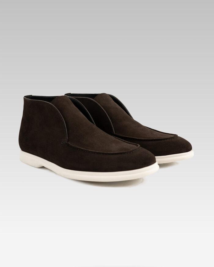 Botine-Piele-Intoarsa-Maro-Stil-Loro-Piana-