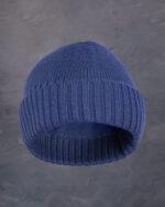 Căciulă-Bărbați-Fes-Navy-Blue-Cashwool-Căciulă-Bleumarin-Bărbați-