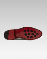 Talpa-De-Piele-Rosie-Pantofi-Negri-De-Lac-Barbati-