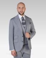 Costume-Barbati-Cluj-Costum-Barbati-Business-Costum-Gri-Perlat-Drapers-
