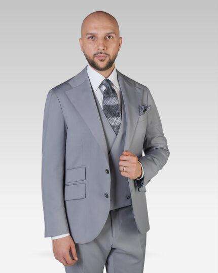 Costume-Barbati-Cluj-Costum-Barbati-Business-Costum-Gri-Perlat-Drapers-