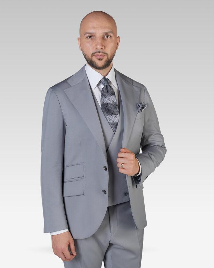Costume-Barbati-Cluj-Costum-Barbati-Business-Costum-Gri-Perlat-Drapers-