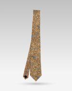Cravata-Barbati-Matase-Galbena-Paisley-