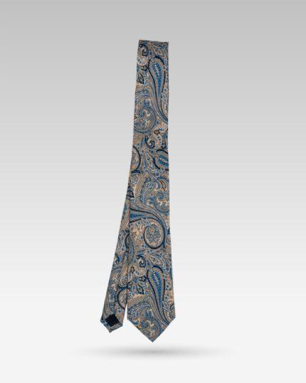 Cravata-Barbati-Matase-Ivory-Paisley-