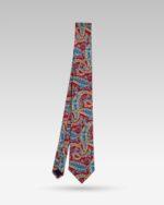 Cravata-Barbati-Matase-Rosie-Paisley-
