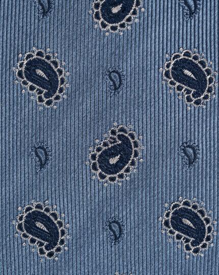 Cravata-Bleu-Matase-Paisley-