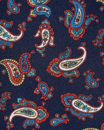 Cravata-Bleumarin-Barbati-Matase-Paisley-