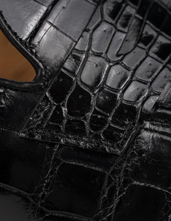 Detaliu-Piele-Naturala-Aligator-Negru-