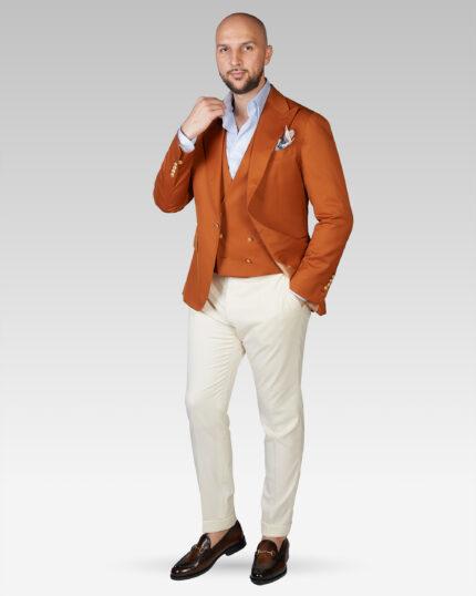 Tinuta-Barbati-Luxury-Casual-Orange-Drapers-Sacou-Made-To-Measure-Barbati-Cluj-
